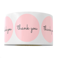 1inch Thank You Stickers Pink Stickers for Company Giveaway & Birthday Party Favors Labels &Mailing Supplies Baking Label Custom 2024 - buy cheap