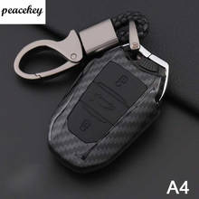 ABS+Silicone Car Key Case shell cover For Citroen C4 CACTUS C5 C3 C4L for Peugeot 508 301 2008 3008 408 Shell 2024 - buy cheap