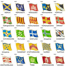Reino unido county lapela pinos bandeira lapela pinos país bandeira emblema bandeira broche 2024 - compre barato
