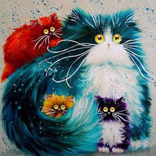 5D Diy Diamond Embroidery Pet cat Full Drill Diamond Painting Persian cat Cross Stitch Kits Diamond Mosaic Gift 2024 - buy cheap