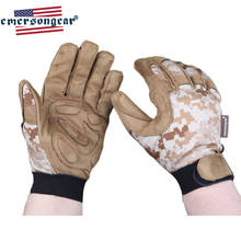 Emersongear-guantes tácticos de dedo completo para hombre y mujer, guante de combate del ejército militar, protección de mano para Paintball y Tiro, AOR1 2024 - compra barato
