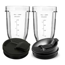 for Nutri Ninja 18 Oz Cup with 2 Sealing Caps, Suitable for 900W/1000W NINJA Juicer Series Blender (2 Pack) 2024 - buy cheap
