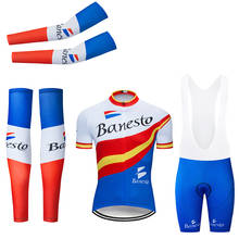 Banesto-Conjunto de ropa para ciclismo de montaña, conjunto grande, uniforme, Jersey de secado rápido, Verano 2024 - compra barato