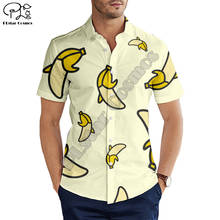 PLstar Cosmos-camisetas hawaianas de playa, pulóver 3D con estampado de fruta, camiseta de manga corta, informal, N1 2024 - compra barato