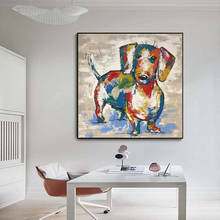Dachshund Puppy Dog Poster And Prints Painting Cute Animal Watercolour Canvas Wall Art No Frame Kid Room Decor Picture Quadros 2024 - buy cheap