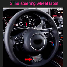 Car-Styling Interior Accessories Steering Wheel Protection Decorative Cover Sticker For Audi A4 B6 A6 C5 A3 B7 Q3 Q5 Q7 Silver 2024 - buy cheap