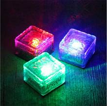 Thrisdar Solar Glass Brick Light Garden Landscape Backyard Ice Cube Warning Step Light Path Road Solar Deck Ground Lamp 2024 - buy cheap