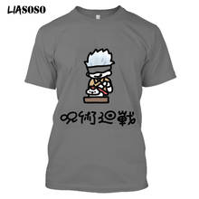 LIASOSO 3D Printing Men's And Women's T-Shirt Harajuku Anime Jujutsu Kaisen Character Summer Short-Sleeved Jogging Shirt 2024 - buy cheap