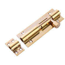 4/6/8 inch Long Brass Door Slide Bolts Latch Lock Gate Safety Bolt Hasp Staple Home Security Sliding Locks 2024 - buy cheap