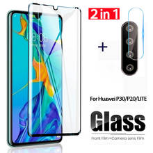 2 in 1 Tempered Glass on the For Huawei P30 Lite Protective Screen Protector For Huawei P20 Lite P 20 30 light Camera Len Glass 2024 - buy cheap