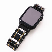 Pulseira de cerâmica para relógio samsung galaxy, samsung galaxy watch 3 45mm 41mm/active 2/gear s3, galaxy watch 46mm 42mm 2024 - compre barato