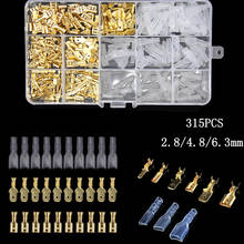 315Pcs Insulated Male Female Wire Connector 2.8/4.8/6.3mm Electrical Wire Crimp Terminals Spade Connectors Assorted Kit 2024 - buy cheap