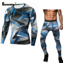 2021 verão mais recente conjunto de treino dos homens manga longa camisa superior e calças finas definir moda 3d impressão esportes homem duas peças roupa 2024 - compre barato