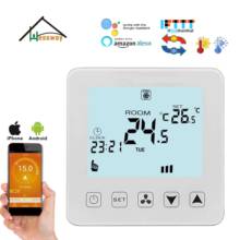 HESSWAY-interruptor termostático para aire acondicionado Central, WIFI, para calefacción por enfriamiento, Amazon Alexa y Google Home 2024 - compra barato