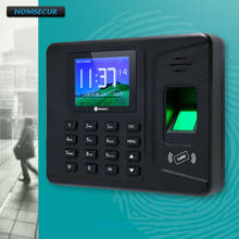 HOMSECUR новые часы времени посещаемости отпечатков пальцев и RFID-карт + TCP/IP + USB + удаленный доступ 2024 - купить недорого
