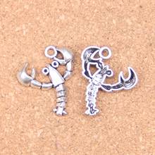 10pcs Charms lobster crustacean 27x24mm Antique Pendants,Vintage Tibetan Silver Jewelry,DIY for bracelet necklace 2024 - buy cheap