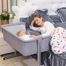 Cuna portátil para bebé recién nacido, cama de viaje con mosquitera, carriles para cama de dormir, HWC 2024 - compra barato