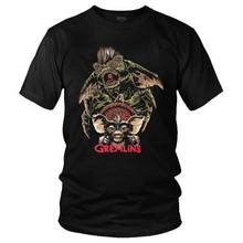 Gremlin-Camiseta de manga corta para hombre, Camisa de algodón, Gizmo 80s Movie Mogwai Monster Horror Sci Fi, novedad 2024 - compra barato