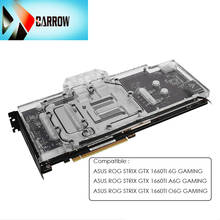 Carrinho gpu refrigerado, para asus rog strix gtx 1660ti 6g/a 6g/o 6g, placa gráfica de cobertura completa 2024 - compre barato