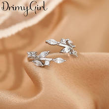 Original Design Bohemian Retro Zircon Leaf Ring For Women Fashion Open Finger Rings Female Boho Jewelry 2024 - buy cheap