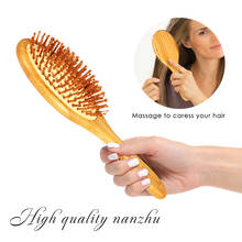 1Pc Natural Healthy Bamboo Wooden Handle Needle Bristle Massage Scalp Anti-static Hair Brush Comb Improve Hair Loss Comb Tool 2024 - buy cheap
