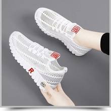 New Fashion Women's Air Mesh Flat Shoes Rubber Soles Breathable Casual Footwear Sapato Women Trainers Non Slip Platform Cheap 2024 - buy cheap