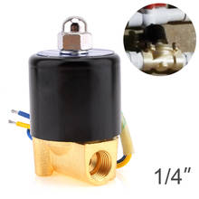 Solenoid Valve DC 12V/24V AC 110V / 220V 1/4'' 3/8" Electric Valve  Water Solenoid Valve Normally Closed Valve for Water Oil Air 2024 - buy cheap