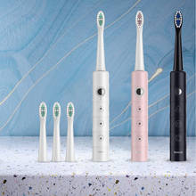 Sonic Electric Toothbrush IPX7 Waterproof Adult Whitening Tooth Teeth Brush Fast Rechargeable Tooth Brush 4 Replaceable Heat 2024 - купить недорого