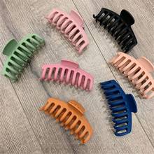 1pcs Korean Solid Big Hair Claws Elegant Frosted Acrylic Hair Clips Hairpins Barrette Headwear for Women Girls Hair Accessories 2024 - buy cheap