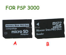 2PCS for Micro SD SDHC TF to MS Memory Stick for Pro Duo Card Adapter Converter Memory Stick For PSP 1000 2000 3000 2024 - buy cheap
