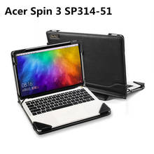 New Case for Acer Spin 3 SP314-51 14 inch Laptop Business Cover PC Notebook Stand Faux Leather Protective Skin Bag Shell Sleeve 2024 - buy cheap