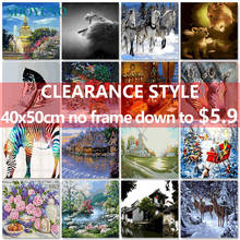 SDOYUNO Clearance style 60x75cm Paint By Numbers Animals DIY Oil Painting By Numbers On Canvas Frameless Number Painting Decor 2024 - buy cheap