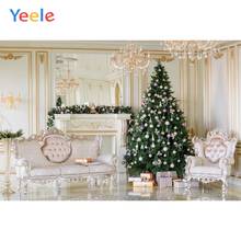 Yeele Merry Christmas Photography Backgrounds Tree Chandelier Sofa Indoor Custom Vinyl Photographic Backdrop For Photo Studio 2024 - buy cheap