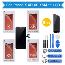 Pantalla AAA +++ de alta calidad para iPhone, montaje de digitalizador táctil LCD sin píxeles muertos, para X, XR, XS, Max, 11 Pro 2024 - compra barato