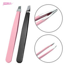 2Pcs Pincet Eyelash Eyebrow Tweezers Pinzas Precision Cejas Extension Make Up Tools Pince A Epiler Sourcil Stainless Steel 2024 - buy cheap