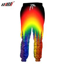 Тренировочные штаны UJWI, для мужчин и женщин, с 3D-принтом, разноцветные, с рождественской елкой, подарок на праздник, Классные штаны для бега, 2020 2024 - купить недорого