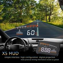 HUD Head Up para coche, velocímetro GPS, interfaz OBD2 X5, 3 ", proyecto de parabrisas, velocímetro Digital para automóvil, estilo de coche 2024 - compra barato