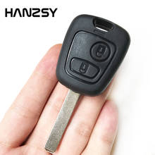 Carcasa de llave de coche con 2 botones, carcasa de mando a distancia para Peugeot 107, 207, 307, 407, 106, 206, 306, D05, VA2 2024 - compra barato