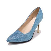 Big Size        ladies high heels women shoes woman pumpsHigh-heeled sequined pointed shallow-mouthed single shoes 2024 - buy cheap
