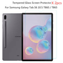 Newest 2pcs 0.3mm 9H Screen Protector For Samsung Galaxy Tab S6 10.5 T860 T865 SM-T860 SM-T865 Tempered Glass Protective Film 2024 - buy cheap