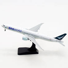 1/400 B777-300ER B-KQI Cathy Pacific ONEWORLD airlines airplane model toys aircraft diecast plastic alloy plane gifts for kids 2024 - buy cheap