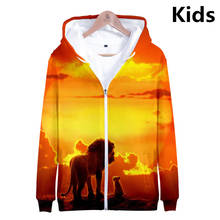 2 To 14 years kids hoodie 3D Printed The Lion fashion harajuku hoodies sweatshirt children autumn winter boys girls clothes 2024 - buy cheap