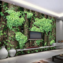 Milofi custom wallpaper mural creative world map rattan 3D living room sofa TV background wall decoration painting 2024 - buy cheap