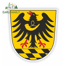 EARLFAMILY 13 см x 12,2 см Esslingen герб оружия для бампера ноутбука планшета жесткая шляпа наклейка водонепроницаемый автомобильный стикер 2024 - купить недорого