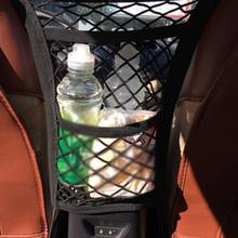Universal organizador do carro assento de volta armazenamento elástico malha saco líquido entre saco de bagagem titular bolso para carros automóveis 30*23cm 2024 - compre barato