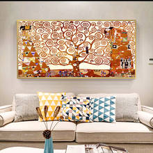 Gustav Klimt Tree of Life Canvas Paintings Posters and Prints Wall Art Picture for Living Room Home Decoration 2024 - buy cheap