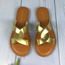 Sandalias planas con punta abierta para mujer, zapatos cómodos de estilo romano para exteriores, de talla grande, a la moda, Color sólido, novedad de verano 2021 2024 - compra barato