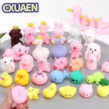 CXUAEN Cute Mochi Toys For Children Slow Rising Squeeze Squishy Soft Animal Party Antistress Kawaii Stress Relief Fidget Toy 2024 - купить недорого