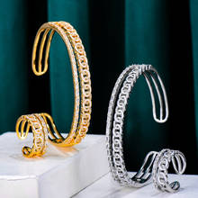GODKI Trendy Mixed Stack 2pcs Bangle Ring Set For Women Wedding PARTY Baguette Cut Zirconia Dubai Bridal Jewelry Sets BOHO 2024 - buy cheap