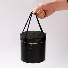 Round Flower Bucket with Lid Paper Gift Packing Boxes Florist Party Wedding Supplies Gift Candy Bar Boxes Storage Box 13*13cm 2024 - buy cheap